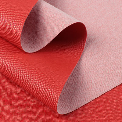 1.0mm Tecido de PVC de fundo escovado Saffiano clássico Saco de mão de couro Bolsa de bagagem Sofá Acessórios de móveis