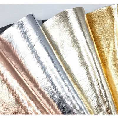 Caixas de embalagem de couro Saffiano Cross PVC Filme metálico de couro falso Projetos