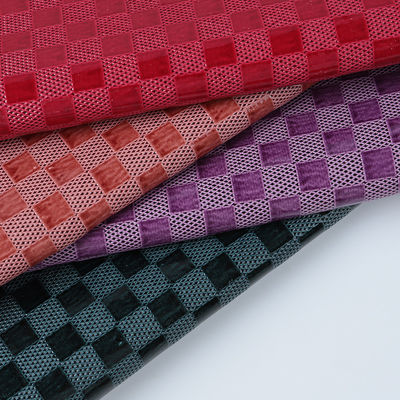 PVC tecido de couro sintético sacos de xadrez de couro falso personalizado