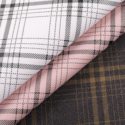 Sacos em placas, listrados, impressos em PVC, tecido de couro falso, resistente a arranhões artificiais