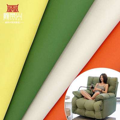 Super elástico PVC tecido de couro sintético de grão liso resistente à sujeira