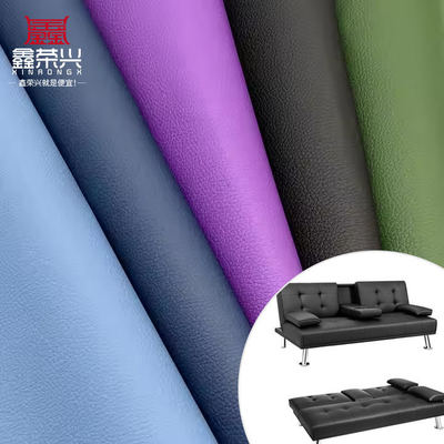 Tecido de Couro Sintético em Relevo D90 Lychee 150CM de Largura Couro Sintético Artificial de PVC para Sofá, Bolsa, Cadeira, Tapete de Carro, Mobiliário