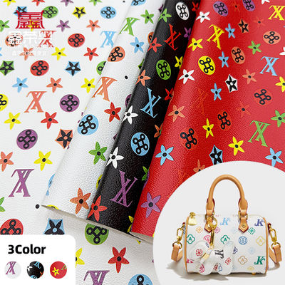 Couro falso de PVC impresso e à prova d'água para sacos e artesanato