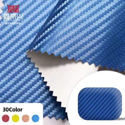 Elastic PU Carbon Fiber Synthetic Leather Faux Leather for Clothing Bags Phone Shell Sleeve Box Faux Leather Fabric