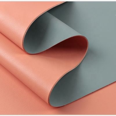 1.8mm Thickness PVC Leather with Cowhide Pattern and Double Faced Design for Bags and Furniture