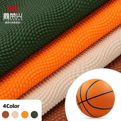Couro Sintético Artificial de PVC Impermeável com Estampa de Grão de Basquete para Bolsas de Bola, Assentos de Carro, Sofá Decorativo de Artesanato Falso