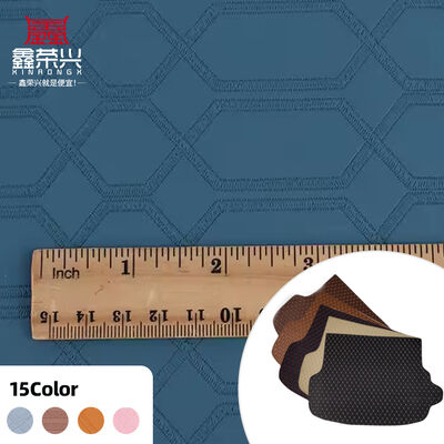 PVC Imitação Bordado Hexágono Couro sintético artificial para carro Pé Assentos de carro Sofá Decorar Saco Tecido de Couro Falsos