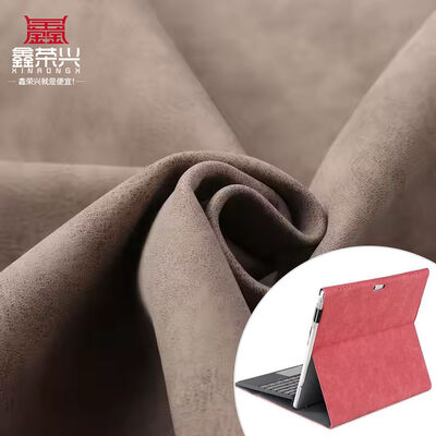 Couro Sintético PU Frosted Yangbuck Nubuck Grain para Bolsas, Sapatos, Carteiras, Decoração, Cadernos, Capas, Tecido de Couro Sintético