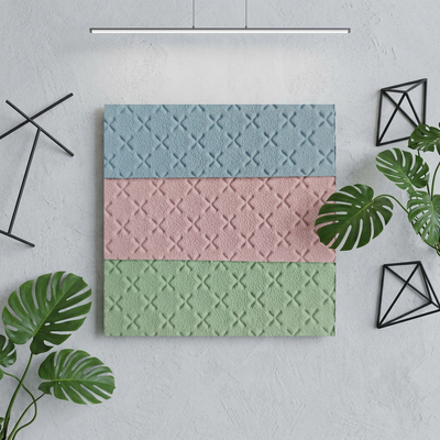 Texturas de basquetebol hexagonais em relevo PVC rolos de couro sintético couro artificial para sacos Mobiliário de carro interior