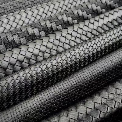 0.6mm PVC de couro sintético em relevo padrão de couro tecido para assento de carro