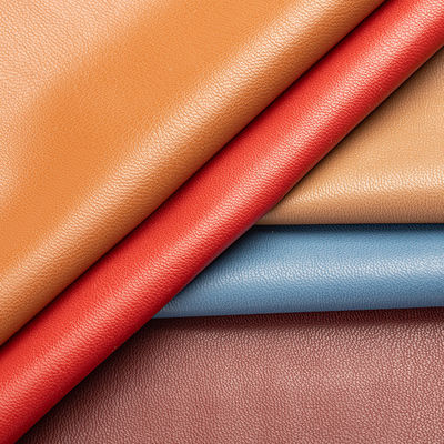 Roupas suaves de couro PU tricô de quatro lados de couro falso elástico