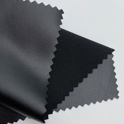 Roupas suaves de couro PU tricô de quatro lados de couro falso elástico