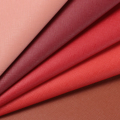 1.0mm Tecido de PVC de fundo escovado Saffiano clássico Saco de mão de couro Bolsa de bagagem Sofá Acessórios de móveis