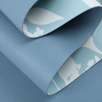 Saco de mão com impressão de flores de couro PU de 1,5 mm de espessura de couro falso de dois lados