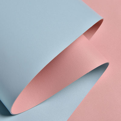 Saco impermeável de PVC de couro artificial de dois lados de cor mista