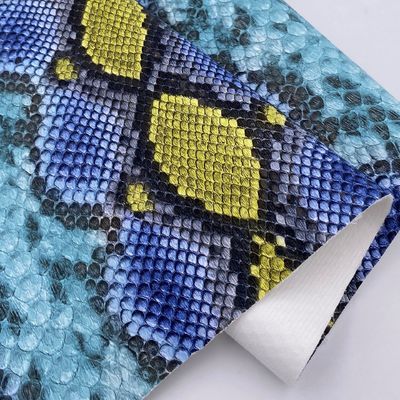 Bolsa de mão de padrão de serpente PU Impressão de couro imitação de algodão de veludo