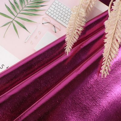 0.5mm Laser Grave PU Couro Eco Amigável Metal Luminoso PU Couro