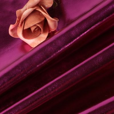 0.5mm Laser Grave PU Couro Eco Amigável Metal Luminoso PU Couro