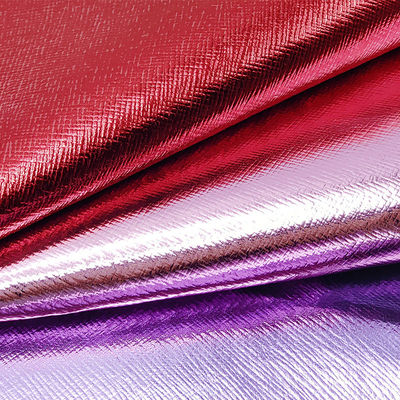 Caixas de embalagem de couro Saffiano Cross PVC Filme metálico de couro falso Projetos