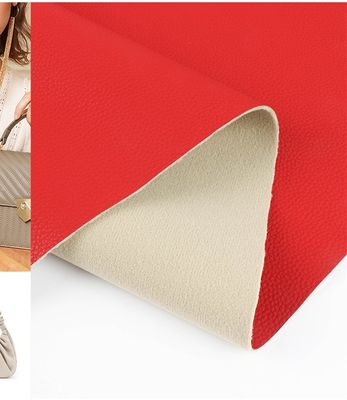 Saco de mão Lychee PU Falsos Tecido de Couro Baseado em Água Solvente Livre de Couro PU