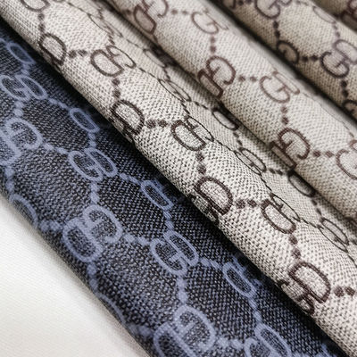 Carta Vintage Impressão de Couro de PVC para Bolsas Borracha Suave Bottom Eco Amigável