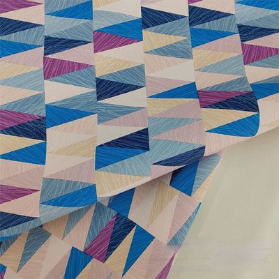 0.8mm Design Geométrico Colorido Couro de PVC Para Bolsa de Mão Caixa de Embalagem Caixa de Telefone Decoração Uso