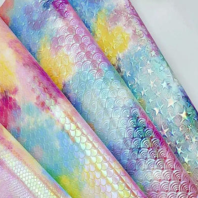 Versátil Laser Grave PU Couro Impermeável PU Couro Falso Colorido