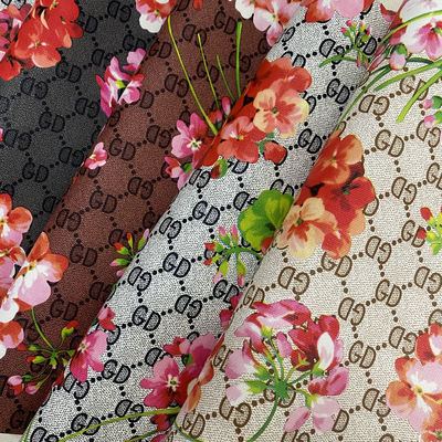 Impressão GD Letter Flower PVC Falsa Sacos de Couro Caixa de Telefone Caixa de Pacote Tecido de Couro