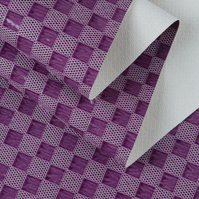 PVC tecido de couro sintético sacos de xadrez de couro falso personalizado