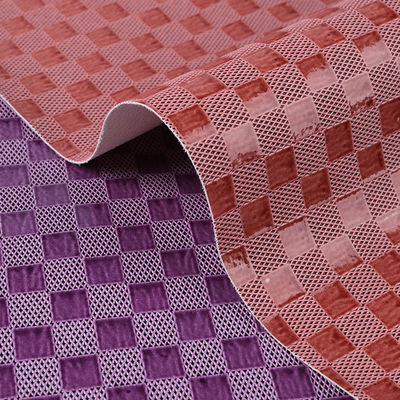 PVC tecido de couro sintético sacos de xadrez de couro falso personalizado