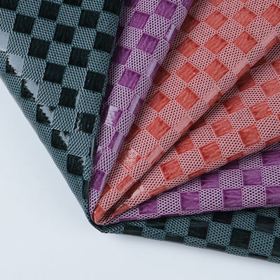 PVC tecido de couro sintético sacos de xadrez de couro falso personalizado