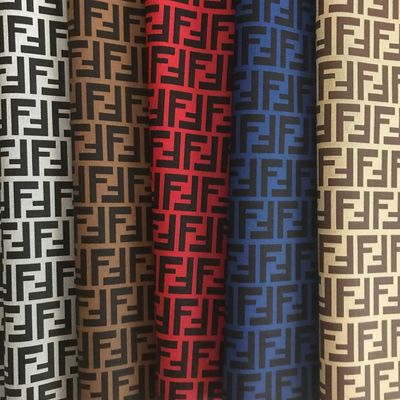 Bolsas de couro duplo impressas em PVC Bolsa Carteira Bolsa de telefone Embalagem Caixa de presente Tecido de couro