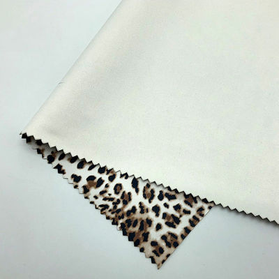 Versátil Soft PU de couro sintético Leopard Impressão de fundo elástico