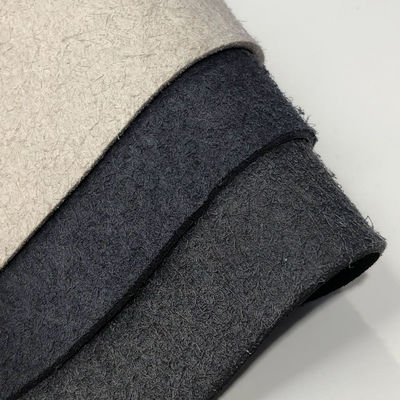 Simulado PU Microfibra de Couro para Calçado Retro Patrão de Barca queimada