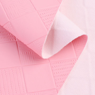 Tecido de couro de PVC para sacos colorido grande plaido PVC Imitação de couro personalizado