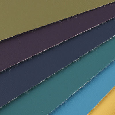 0.8 mm Espessura Couro de PVC de grânulos finos escovado e revestido com tecido para mobiliário Tapete de instrumentos musicais