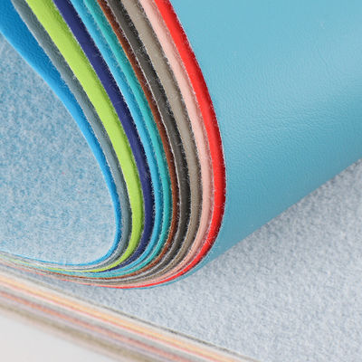 0.8 mm Espessura Couro de PVC de grânulos finos escovado e revestido com tecido para mobiliário Tapete de instrumentos musicais