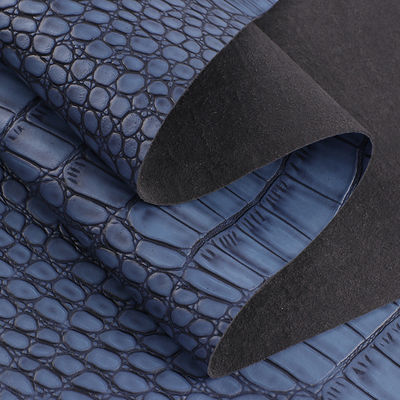 Couro de Microfibra em Reboco Para Sapatos 1,2 mm Elegança Couro de Padrão de Crocodilo