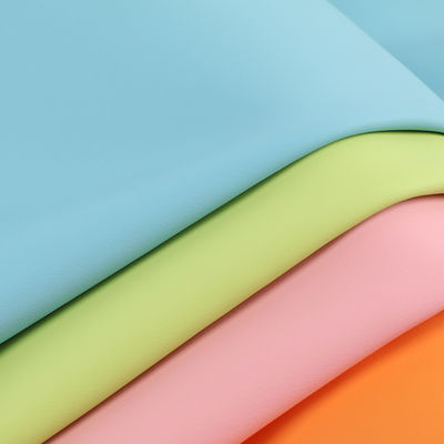 Tecido de couro de silicone macio, solvente livre, resistente a arranhões, couro personalizado