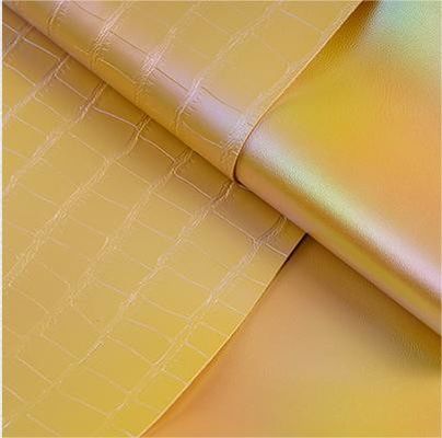 Saco de couro artificial de crocodilo de PVC falso colorido com gradiente