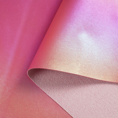 Saco de couro artificial de PVC de diamantes em gradiente colorido Material de tecido de couro