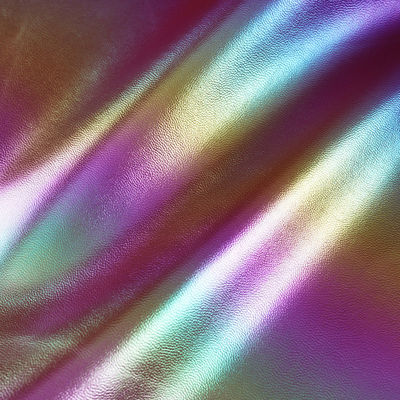 Saco de couro artificial de PVC de diamantes em gradiente colorido Material de tecido de couro