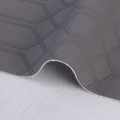 Tecido de couro artificial de tecido de placas quadradas hexagonais