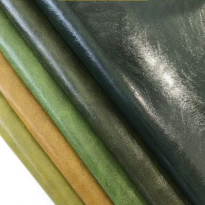 Tecido de couro de cera de óleo vintage Sofá Assento Mobiliário Couro falso