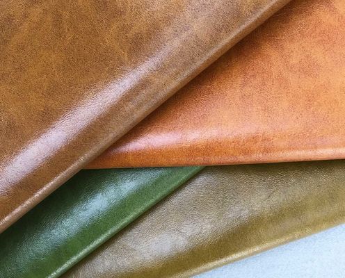 Tecido de couro de cera de óleo vintage Sofá Assento Mobiliário Couro falso