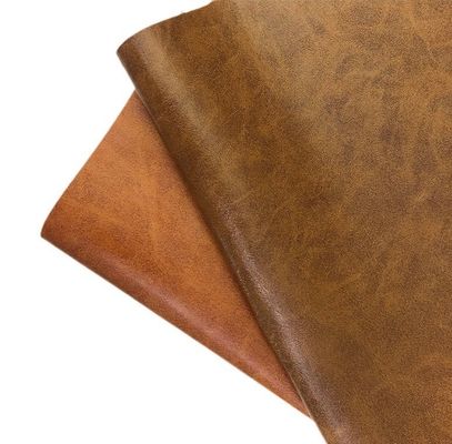 Tecido de couro de cera de óleo vintage Sofá Assento Mobiliário Couro falso