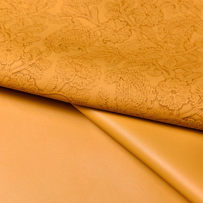 3D Retro Floral Embossed PVC Couro Para Bolsa Embalagem Caixa Tecido Decorativo Placemat Couro Falso