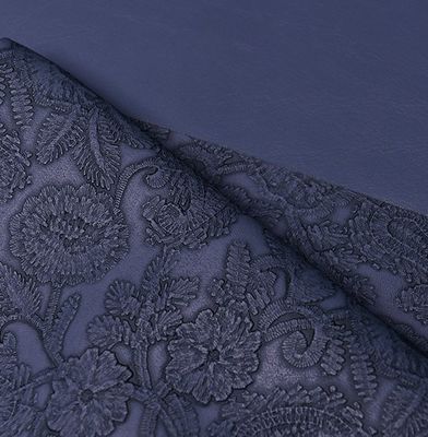 3D Retro Floral Embossed PVC Couro Para Bolsa Embalagem Caixa Tecido Decorativo Placemat Couro Falso