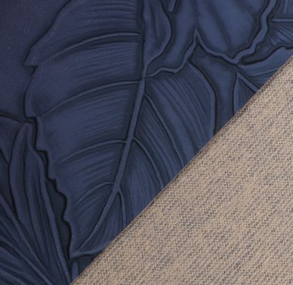 3D Retro Floral em relevo de PVC de couro escovado fundo para bolsa de mão embalagem caixa tecido decorativo Placemat Couro falso