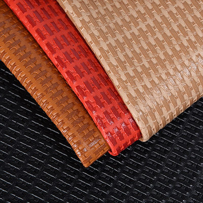 Coloração Multi-Choice Palheta de palha Couro Plaid PVC Tecelagem de Couro Artificial Bolsa de mão Bolso de calçado Couro